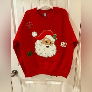 Santa Claus Chenille Christmas Sweater